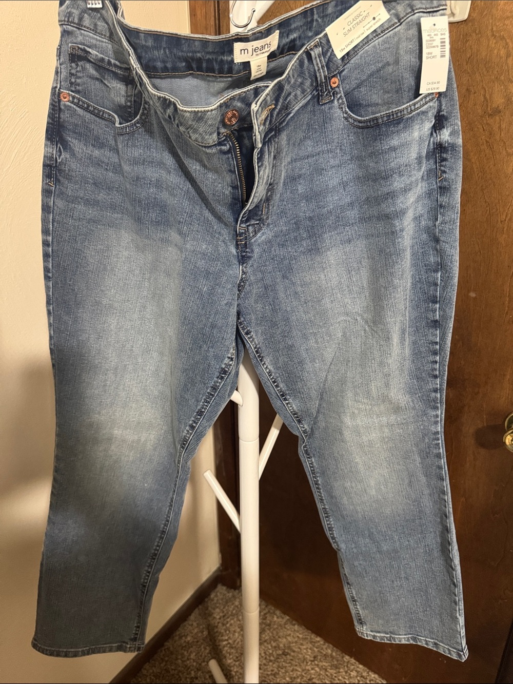 Maurices Blue Vintage Wash Straight Jeans